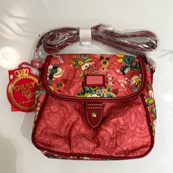 Oilily Handbags - Oilily crossover bag floral 8” by 9” new
